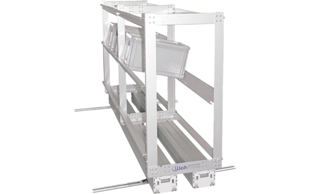Weih-tec Load Move R2 rear garage shelving system