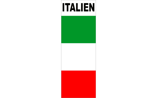 Bescherm Italië Sticker 110 x 40 mm