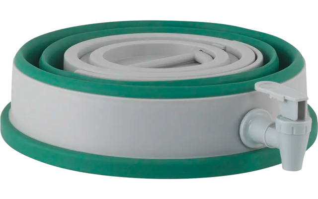 Distributeur de boisson blanc et vert avec robinet