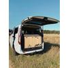 Escape Vans Tour Box XL Mesa / Cama / Cajonera Plegable Ford Tourneo Custom / Transit Custom Nogal