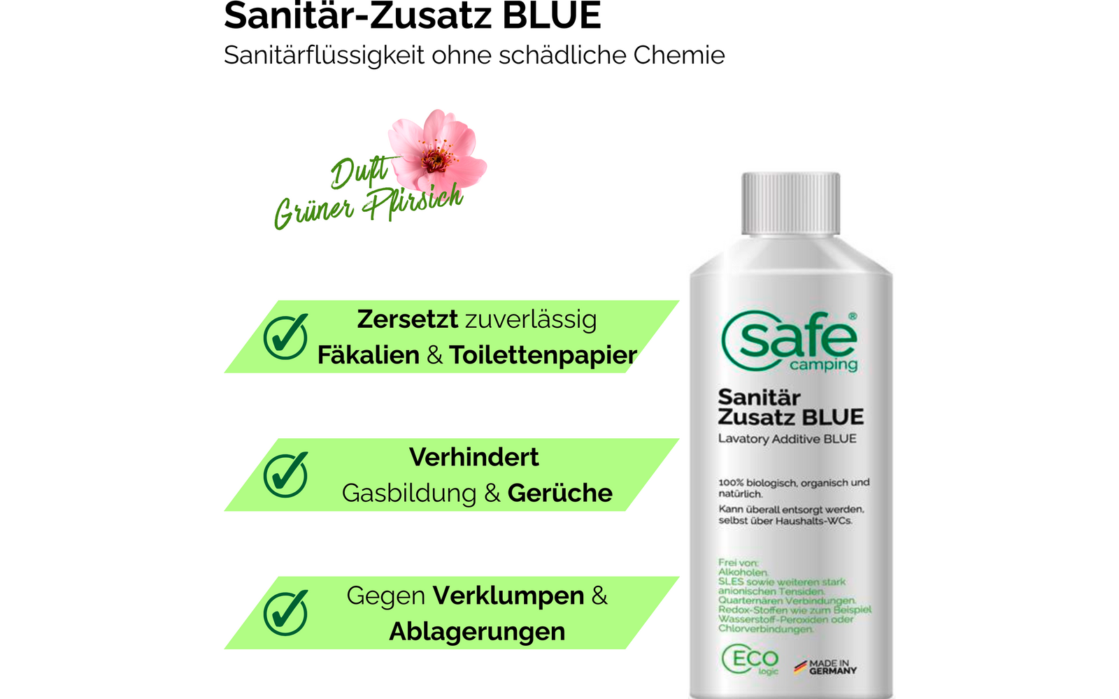 Produktbild Safe Camping Sanit&auml;r-Zusatz Blue 1