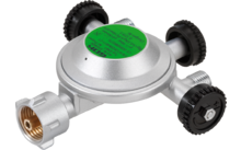 572793 599686 - GOK EN61 Niederdruckregler KLF auf G1/4LH-KN Ausgangsseitig mit 3 Abgängen