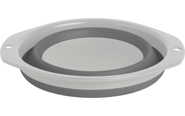 Ronde grijze plastic ring met een uitsparing in het midden