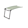 Auvent vert avec cadre blanc