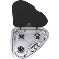 Thetford Serie 330 triangle LPG gaskookplaat left handed