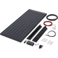 Büttner Elektronik Solar-Komplettanlage Power Blackline Solar Kit MT 130 / 1 x 130 W