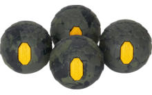 Helinox Vibram Ball Feet Set Pieds en caoutchouc 55 mm Black Camo