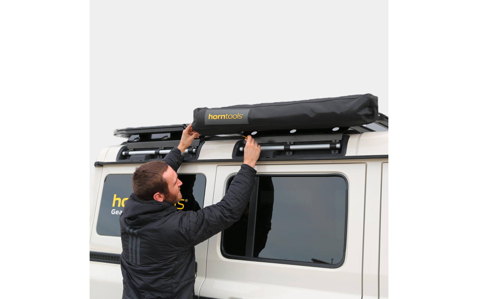 Produktbild Horntools Horizon Duschzelt f&uuml;r Dachtr&auml;ger mit LED 1