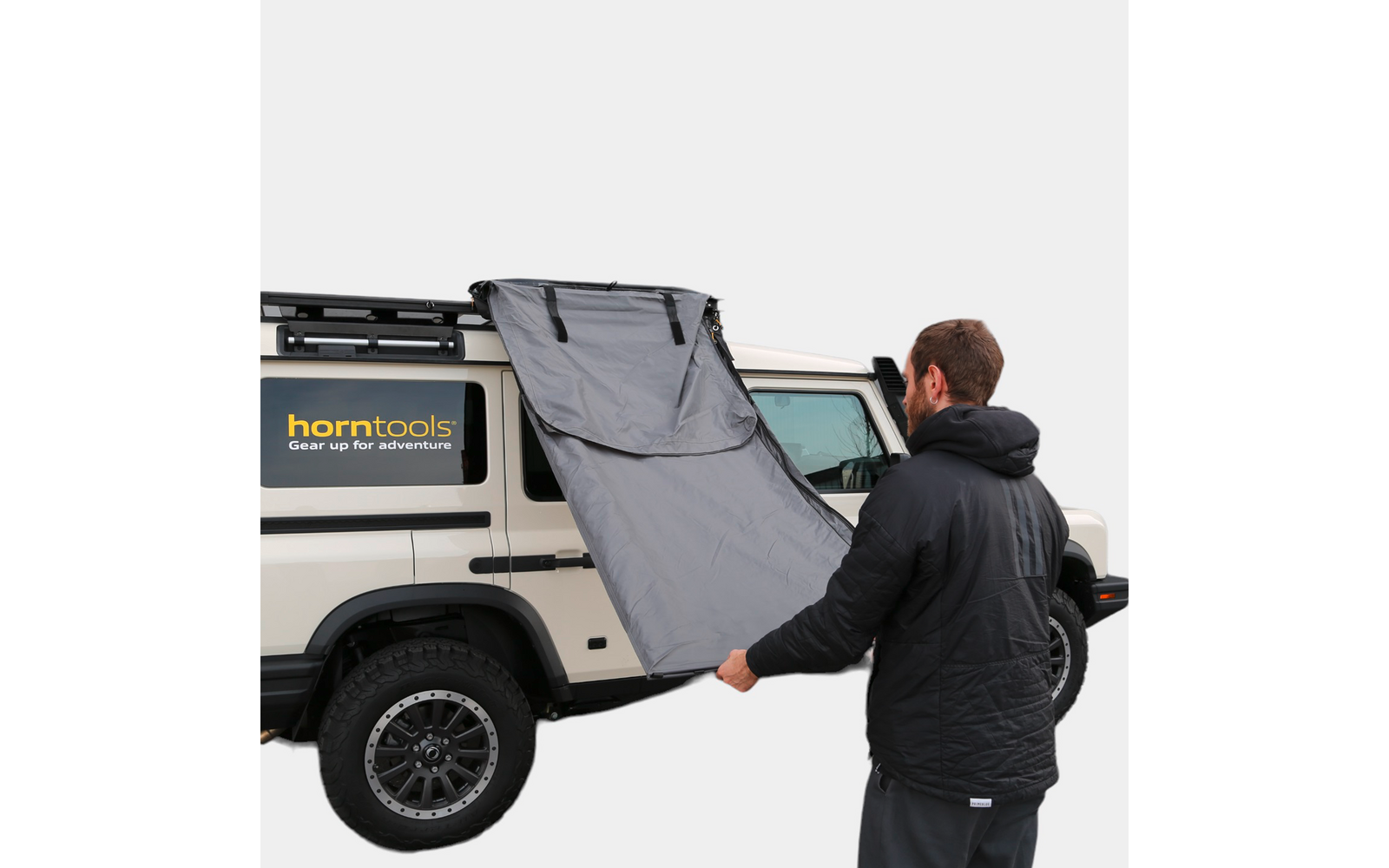 Produktbild Horntools Horizon Duschzelt f&uuml;r Dachtr&auml;ger mit LED 1