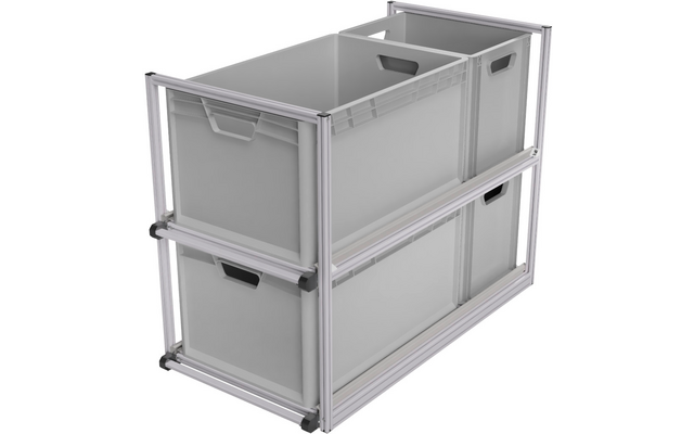 Produktbild SYS-RACK Kastenwagen Heckauszug Regal-System mit 90 cm Teleskopvollausz&uuml;gen 1