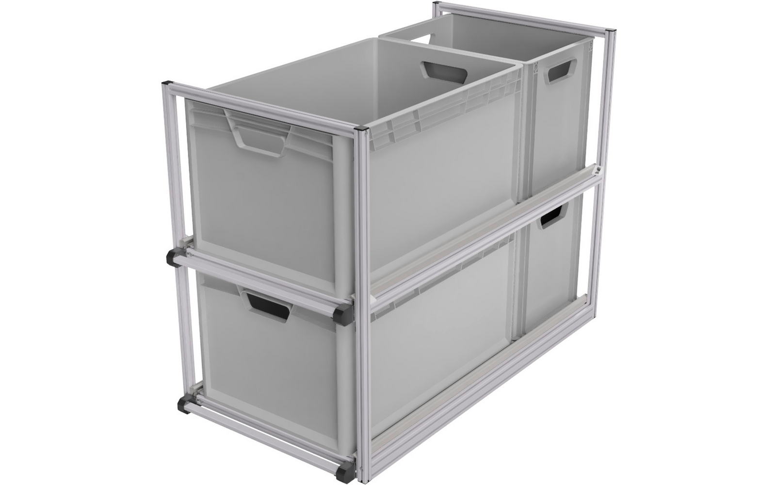 Produktbild SYS-RACK Kastenwagen Heckauszug Regal-System mit 90 cm Teleskopvollausz&uuml;gen 1