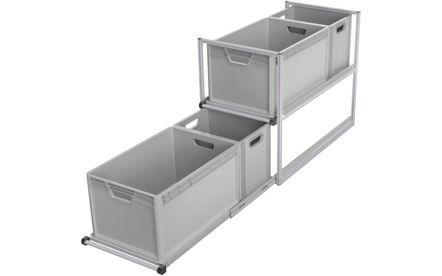 Produktbild SYS-RACK Kastenwagen Heckauszug Regal-System mit 90 cm Teleskopvollausz&uuml;gen 1