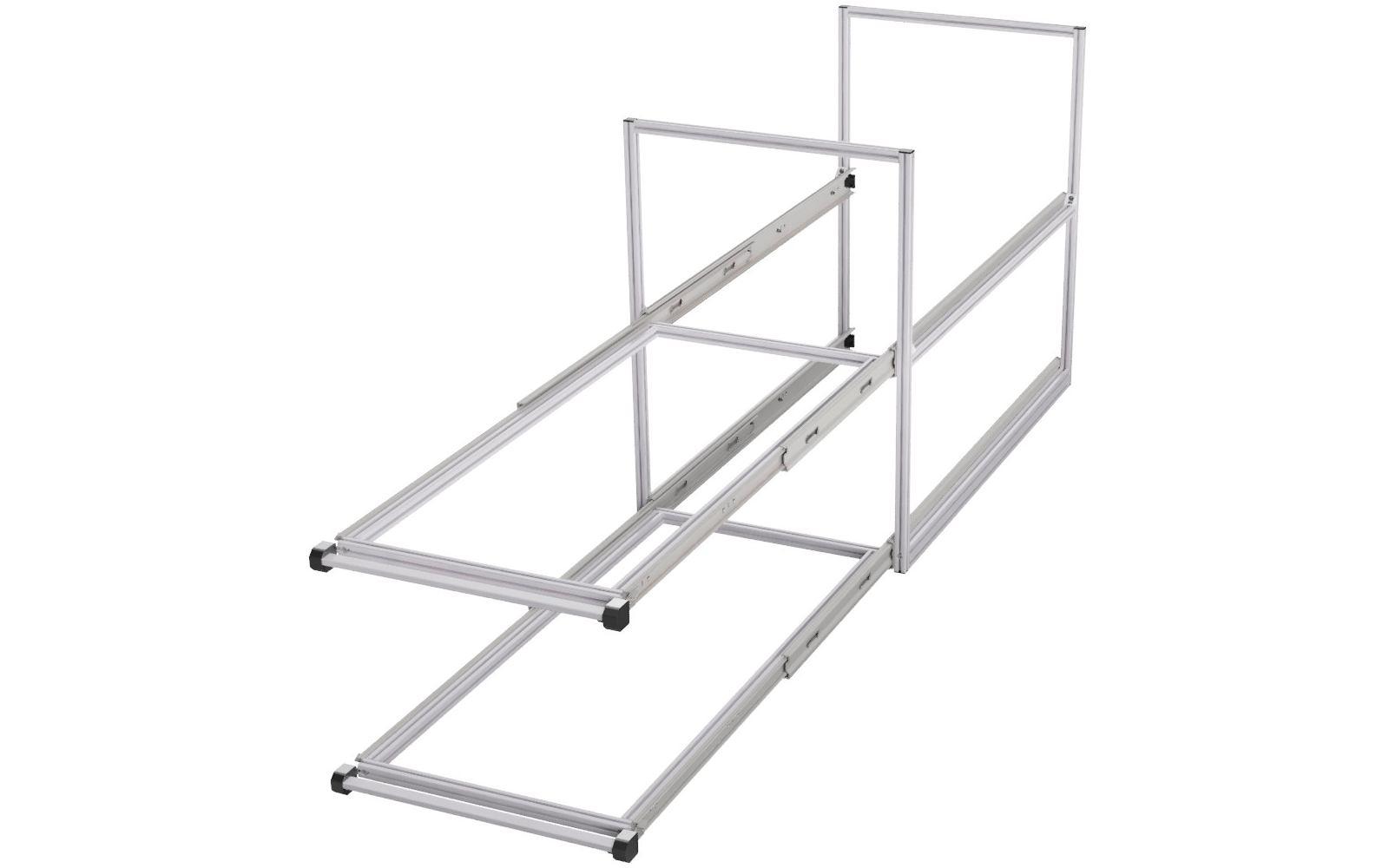 Produktbild SYS-RACK Kastenwagen Heckauszug Regal-System mit 90 cm Teleskopvollausz&uuml;gen 1