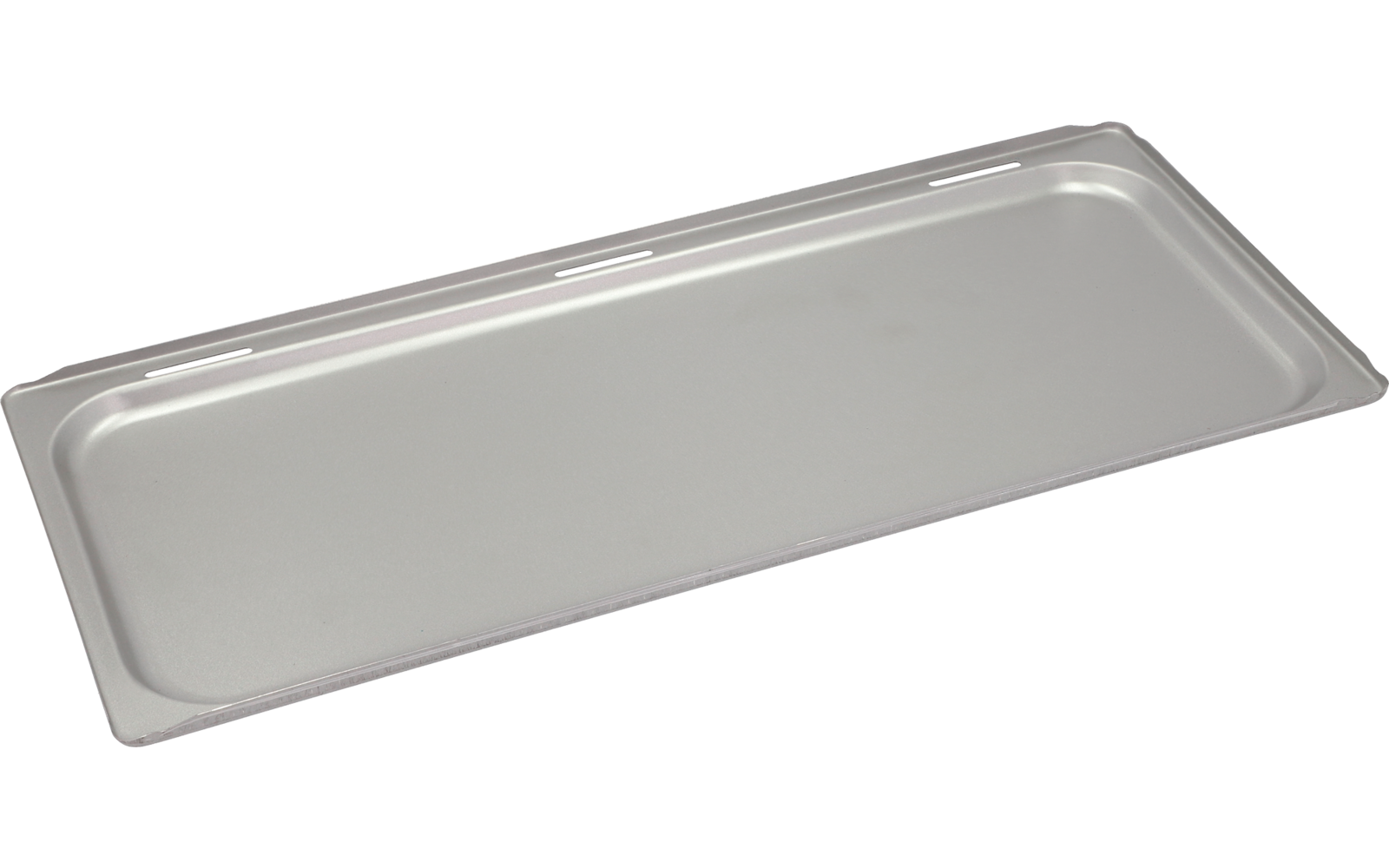 Rechteckiges weißes Tablett aus Kunststoff