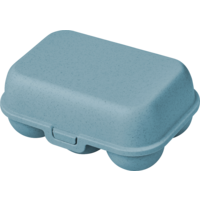 Koziol Eggs to go mini Eierbox f&uuml;r 6 Eier nature flower blue