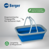 Berger Silikon Faltsch&uuml;ssel 16 Liter mit Henkel 46 x 34,2 x 18,4 cm