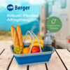 Berger Silikon Faltsch&uuml;ssel 16 Liter mit Henkel 46 x 34,2 x 18,4 cm