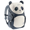Kinderrucksack in Form eines Pandas mit schwarzen Ohren und Augenflecken