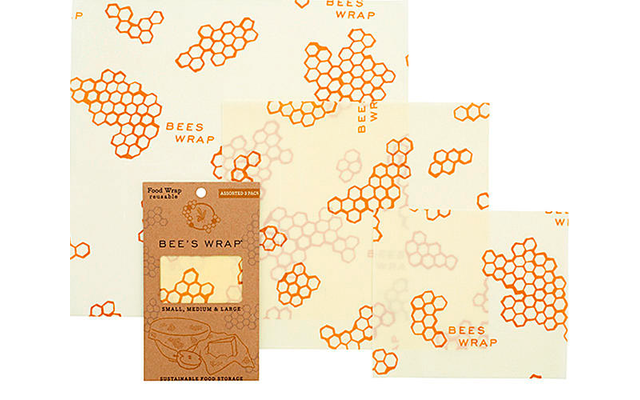 Bees Wrap beeswax cloth 3-pack mixed Original