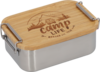 Camplife Edelstahldose mit Bambusdeckel und Bügel 800 ml