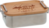 Camplife Edelstahldose mit Bambusdeckel und Bügel 800 ml