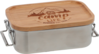 Camplife Edelstahldose mit Bambusdeckel und Bügel 800 ml
