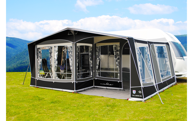 Walker Palladium 350 awning without partition wall with steel poles circulation dimension 1020 - 1050 cm