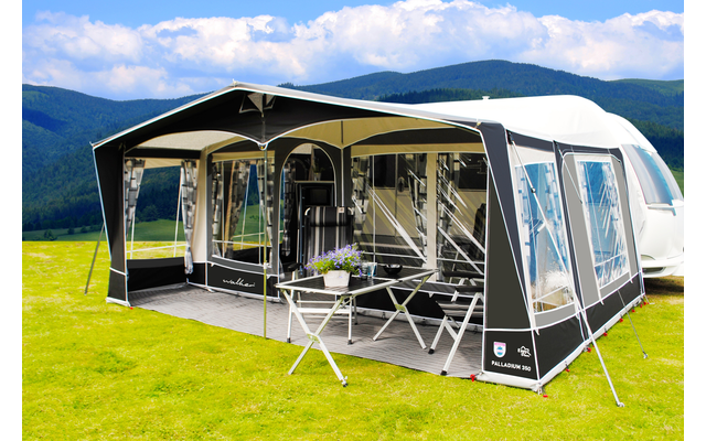 Walker Palladium 350 awning without partition wall with steel poles circulation 1036 - 1065 cm