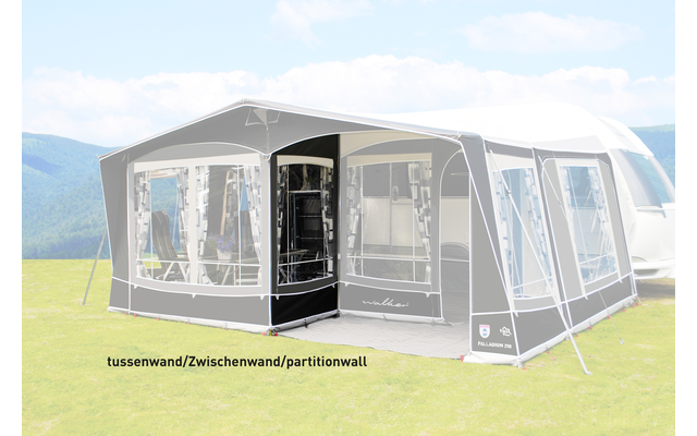 Walker Palladium 350 awning without partition with steel poles circumferential dimension 946 - 975 cm