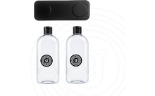 612666 - Gelmags Magnet-RefillDuo-set navulflessen 2 x 250 ml met magnetische strip, zwart