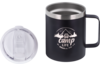 Camplife Edelstahl Thermo-Trinkbecher mit Henkel und Deckel 450 ml schwarz