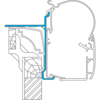 Dometic PW-ADAPT Adaptateur pour stores muraux PW 1100, PW 1500 & PW 3800 4,5m