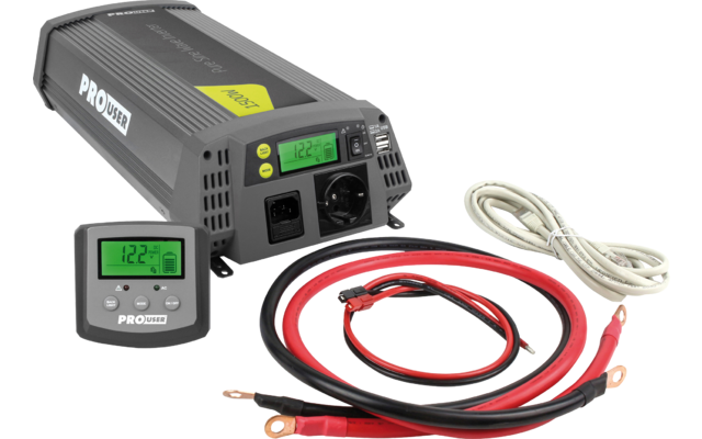 ProUser Sinus Wechselrichter mit Solar Laderegler 12 V auf 230 V jetzt  bestellen!