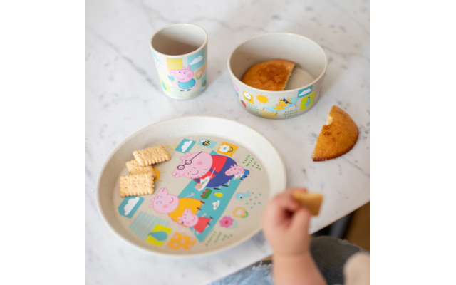 Koziol Connect Peppa Pig Small Plate, Bowl and Cup Set 3 pieces