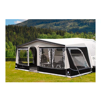 Walker Pioneer 240 All Season Vorzelt mit Glasfibergest&auml;nge Gr&ouml;&szlig;e 840 Umlaufma&szlig; 826 - 855 cm