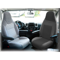 Ideatermica Mercury seat cover with integrated headrest 2 pieces anthracite
