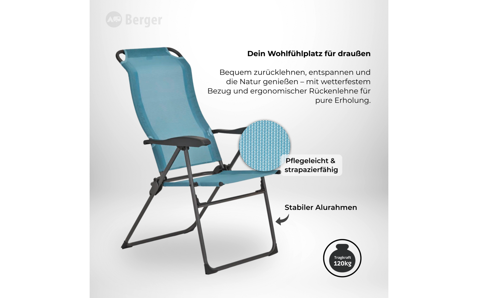 Image du produit Berger Iseo Comfort Fauteuil pliable 1