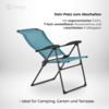 Berger Iseo Comfort Klappsessel blau