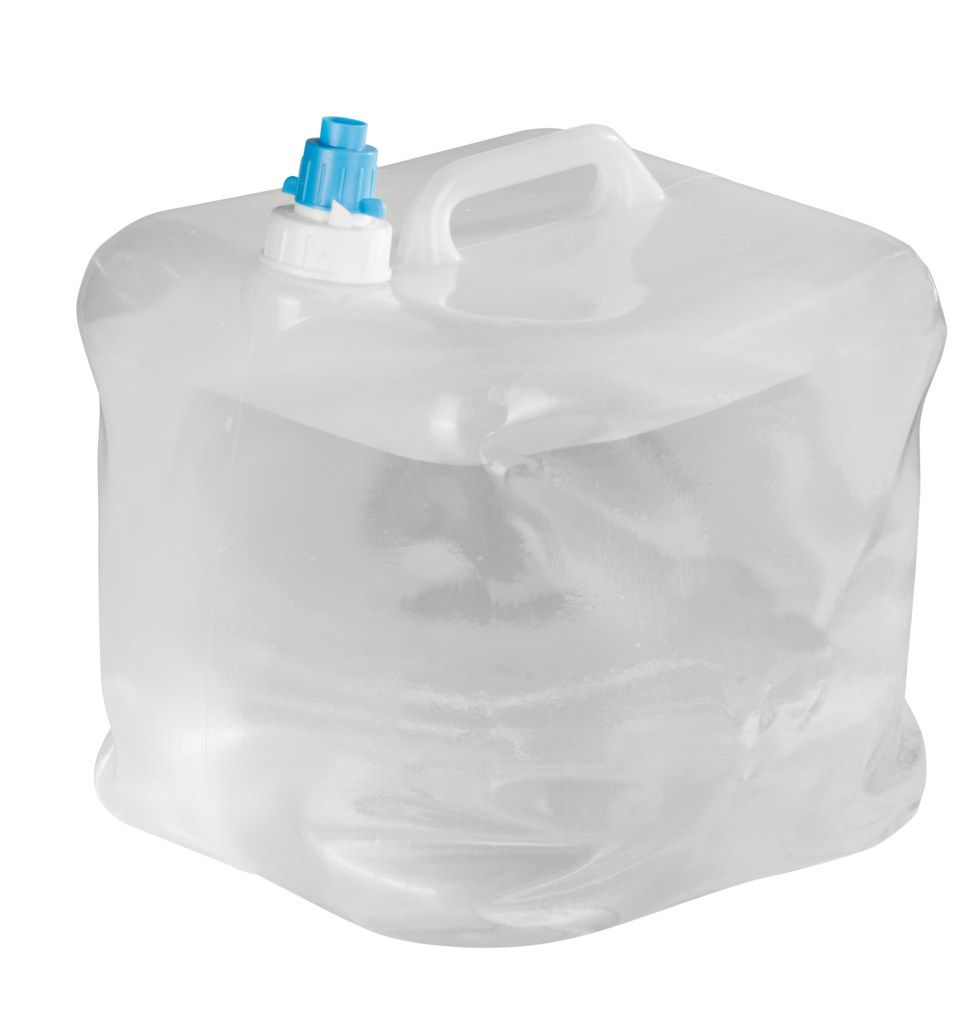 Bidón de plástico blanco con asas y grifo de vaciado, volumen 50 litros,  apto para alimentación