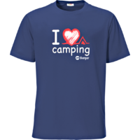 Berger Kinder-T-Shirt I Love Camping
