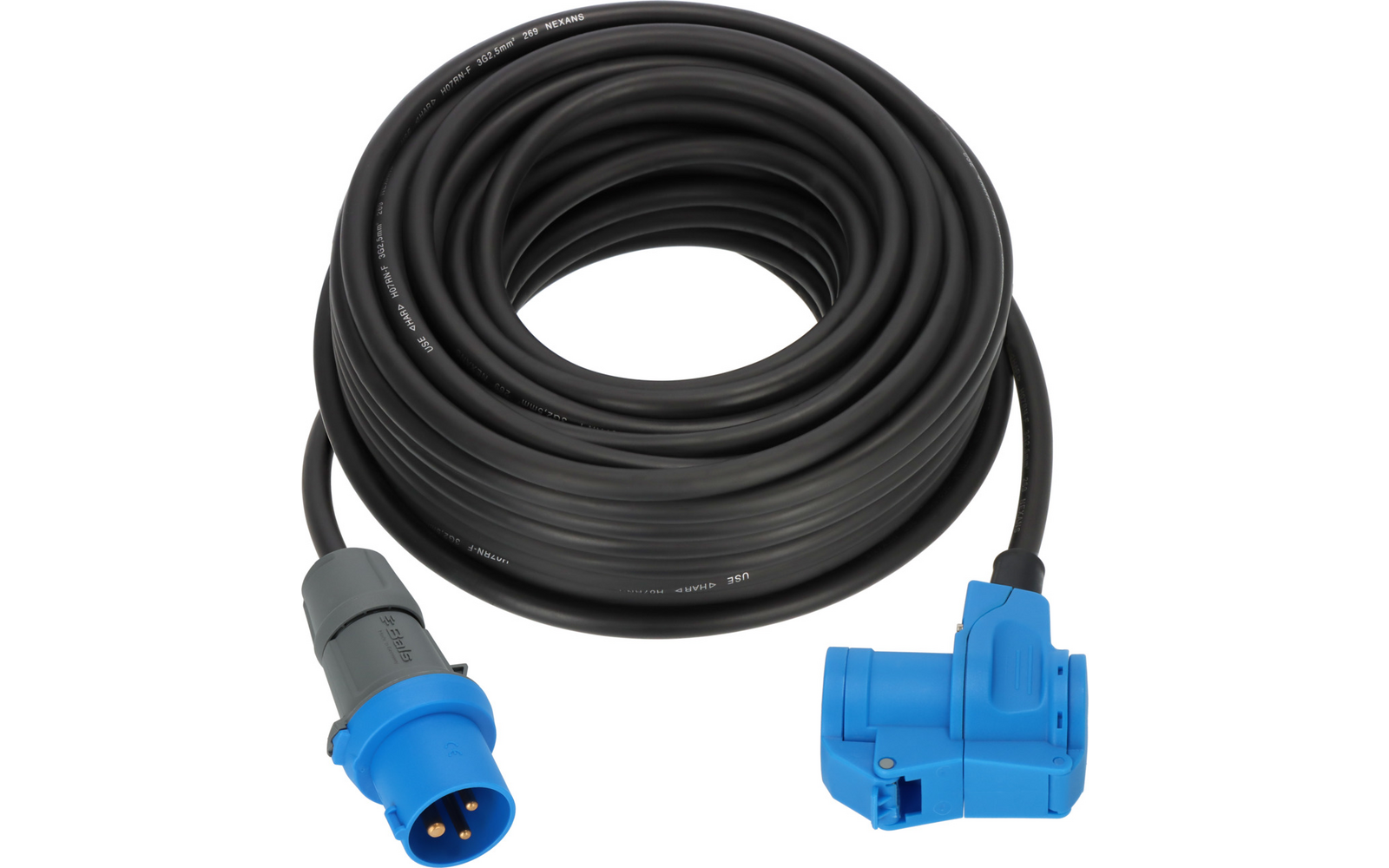 Image du produit Brennenstuhl CEE Camping Verl&auml;ngerungskabel CEE Stecker auf Winkelkupplung Schutzkontakt Steckdose 230 V / 16 A Schwarz  1