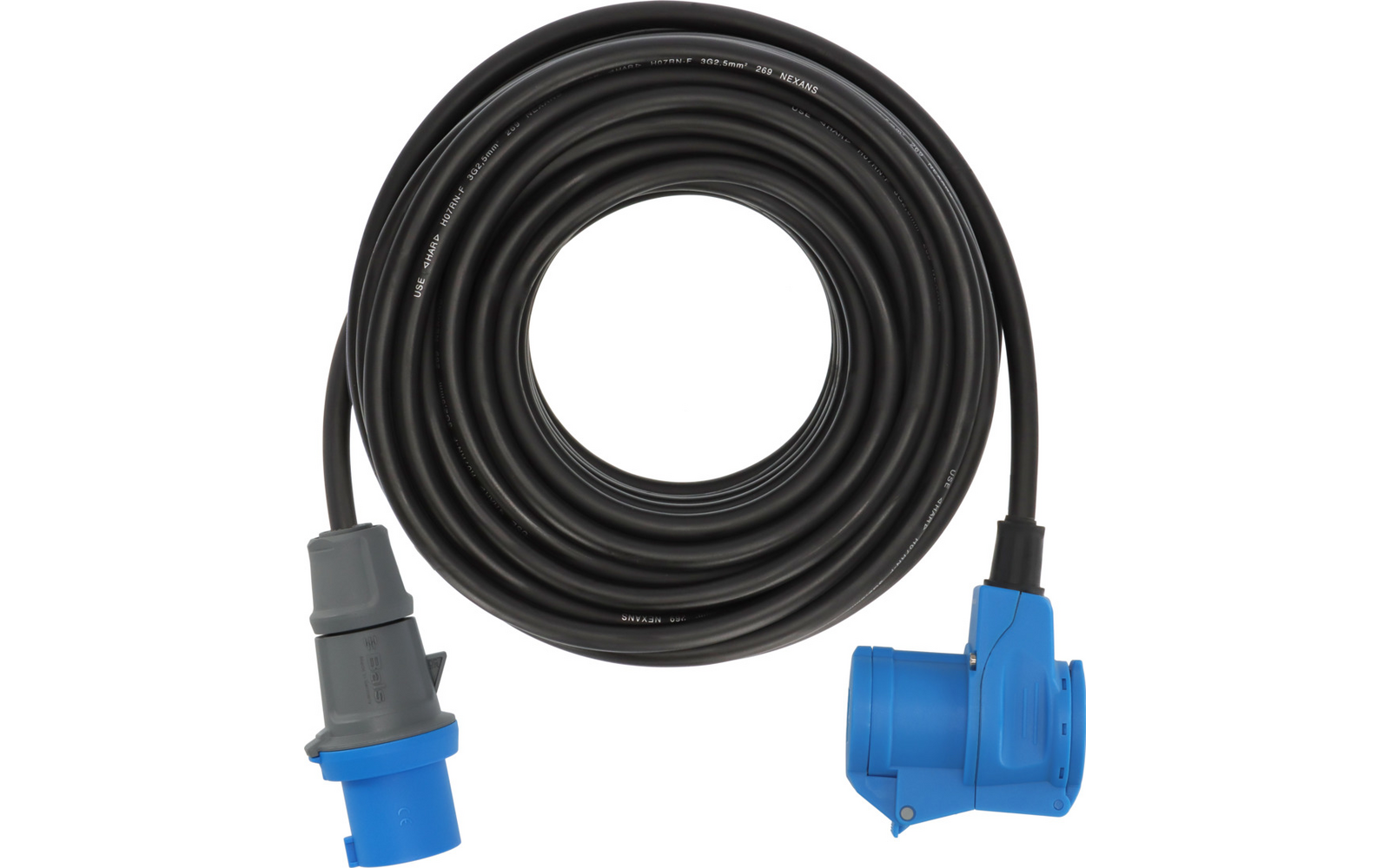 Image du produit Brennenstuhl CEE Camping Verl&auml;ngerungskabel CEE Stecker auf Winkelkupplung Schutzkontakt Steckdose 230 V / 16 A Schwarz  1