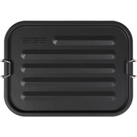 SIGG Gemstone Box Edelstahl Brotdose auslaufsicher 19,3 x 14,3 x 6,4 cm obsidian
