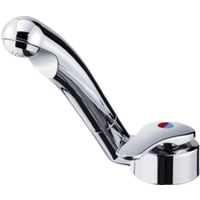 Ceramic Twist Single Lever Mixer with Chrome Switch Reich