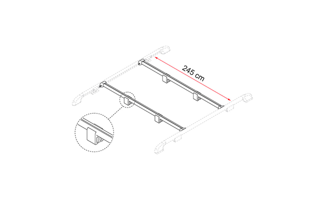 Fiamma Fixing-Bar Rail support bars
