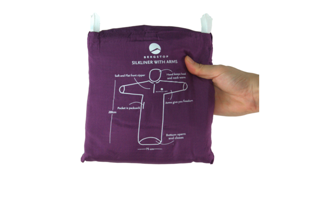 Bergstop SilkLine sleeping bag L/XL purple
