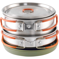 Easy Camp Moss 2 Kochset 6 teilig inkl Pfanne / Deckel / Becher / Teller