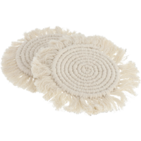 Camplife Dessous de plat en macramé 2 pièces petit modèle