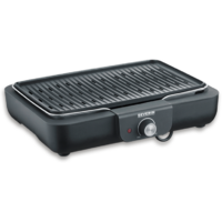 Severin PG 8556 Tischgrill schwarz 2300 W mit Grillplatte