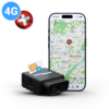 Smartphone met kaart van München en een rood locatiepunt, daarnaast een zwarte 16-pins connector, een simkaart met blauw plus-icoon, linksboven '4G' en een rood rondje met wit kruis